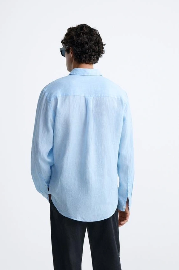 100% LINEN SHIRT - L