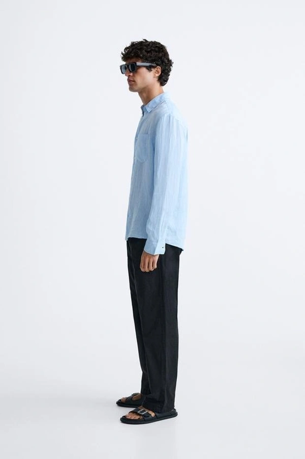 100% LINEN SHIRT - L