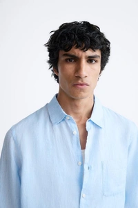 100% LINEN SHIRT - L