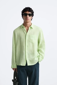 100% LINEN SHIRT - S