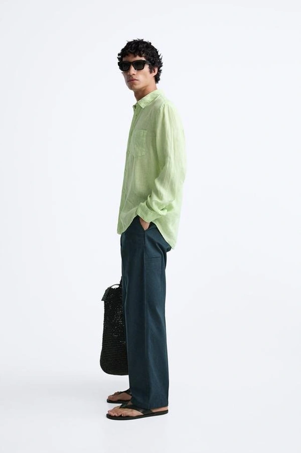 100% LINEN SHIRT - S