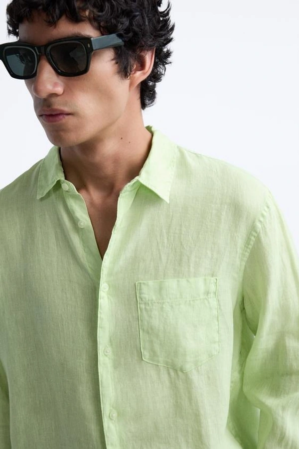 100% LINEN SHIRT - S