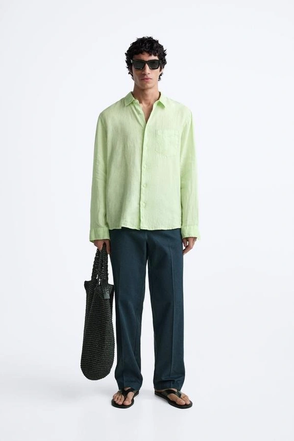 100% LINEN SHIRT - S
