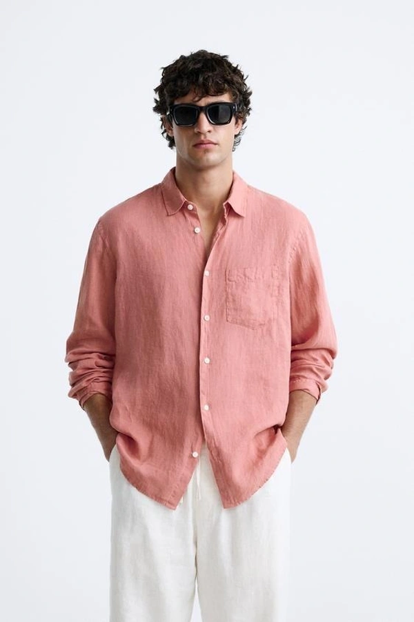 100% LINEN SHIRT - S