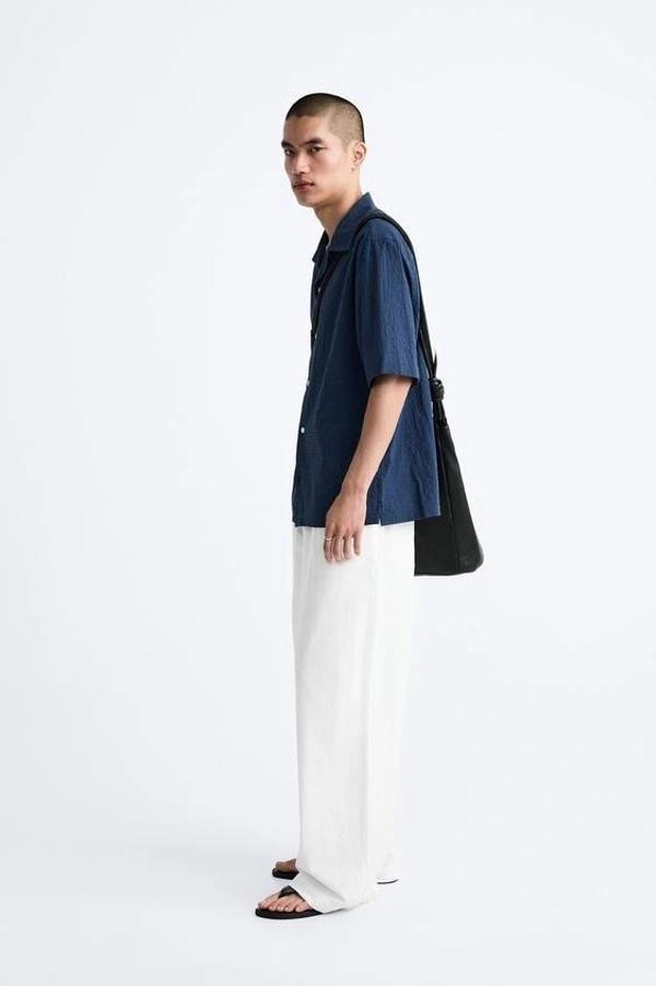WIDE-FIT PLEATED TROUSERS - 28, White