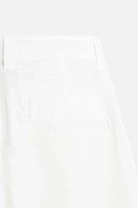 WIDE-FIT PLEATED TROUSERS - 28, White