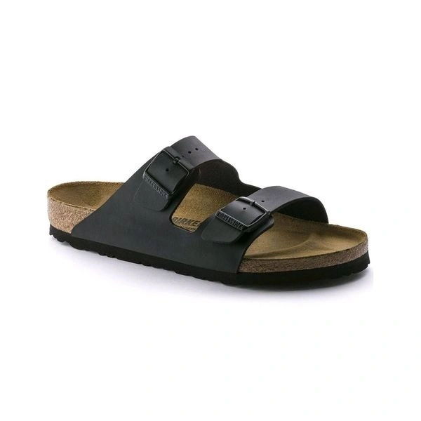 Regular Width Black Slide Sandals