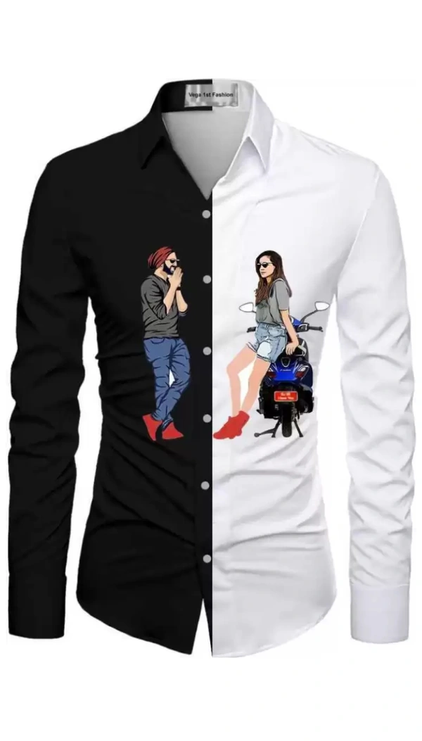 New Model Shirt For Print  - Black, M
