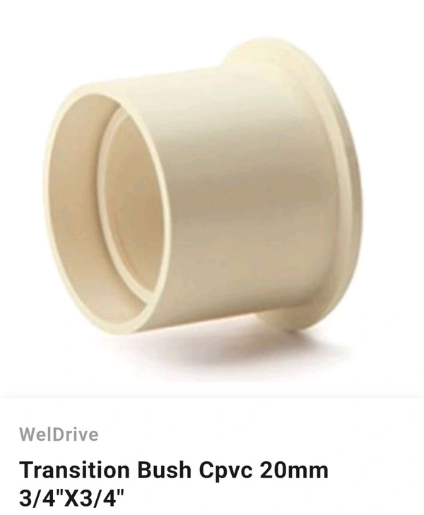 Transition Bush Cpvc 20mm 3/4*3/4