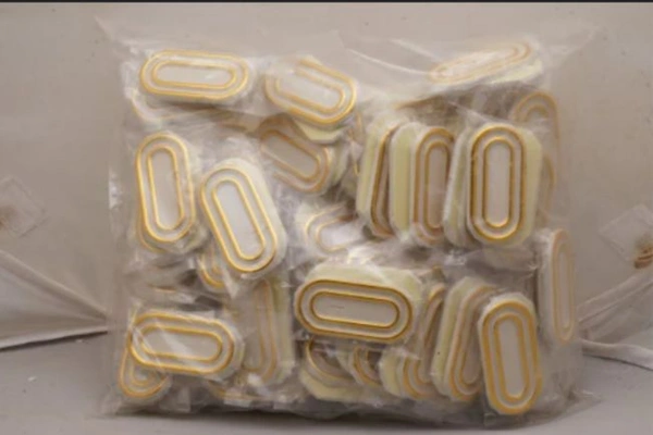 Glass Sliding Oval With Stickers ( 100 Pcs )