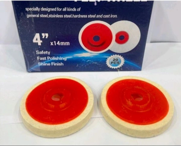 Buff Wheel 4"x14mm For All Steel & Handness Steel