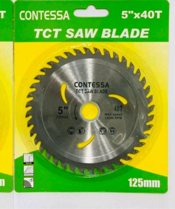 TCT Caw Blade 5"X 40 Teeth For Cut Plywood 