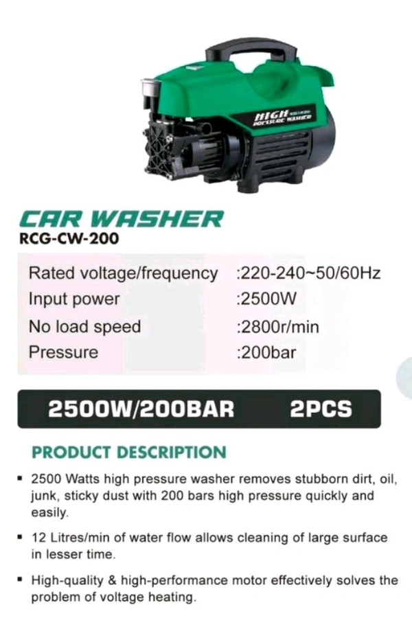 RCG CW 200 Car Washer For