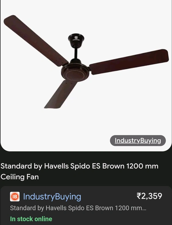 Spido Neo Standard Fan (Brown Colour)