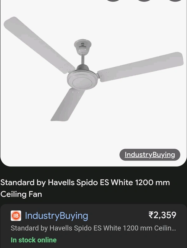 Spido Neo Standard Fan (White Colour)