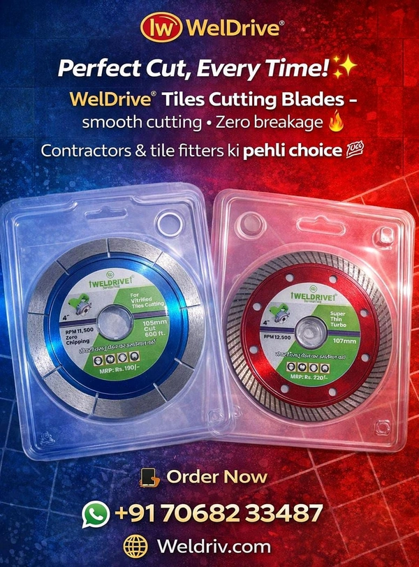 BL4007 Zeero Chipping Red 4" For Tiles Cutting