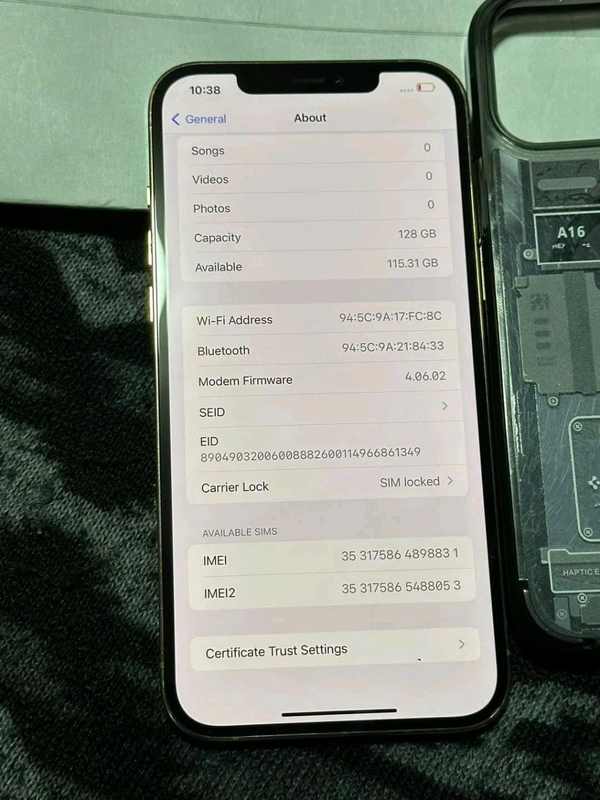iPhone 12 Pro Max Truetone Error & Display Changed - White
