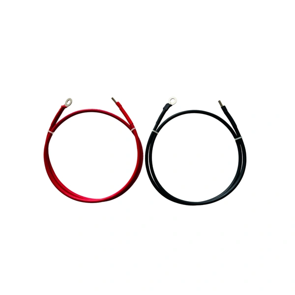 Microtek Battery Connecting DC Cable 10 Sq. mm with Pin and Ring Lugs - 1 + 1 Meter