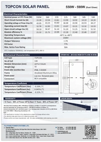 UTL Bifacial N-Type TOPCon Dual Glass 590W 24V Solar Panel - Pack of 4