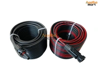 Microtek 4 sq.mm Solar DC Cable XLPO TUV Protected with 1 Pair MC4 Connector - 20 Meter (10 Red + 10 Black)