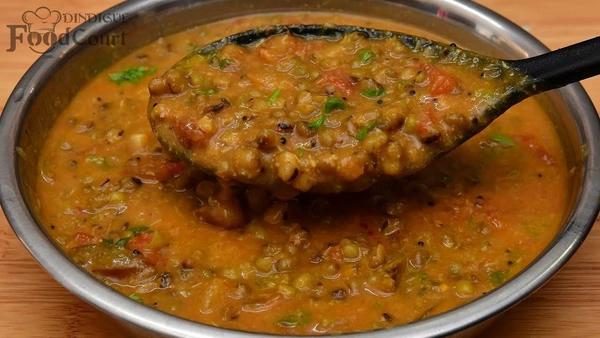 White Rice With Sambar + Aloo Sabji 
