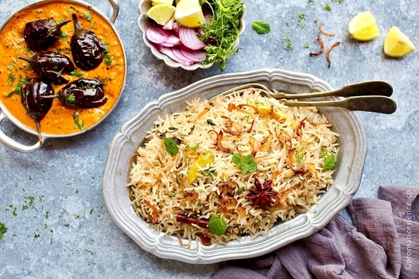 Aloo Pulav With Chole Masala