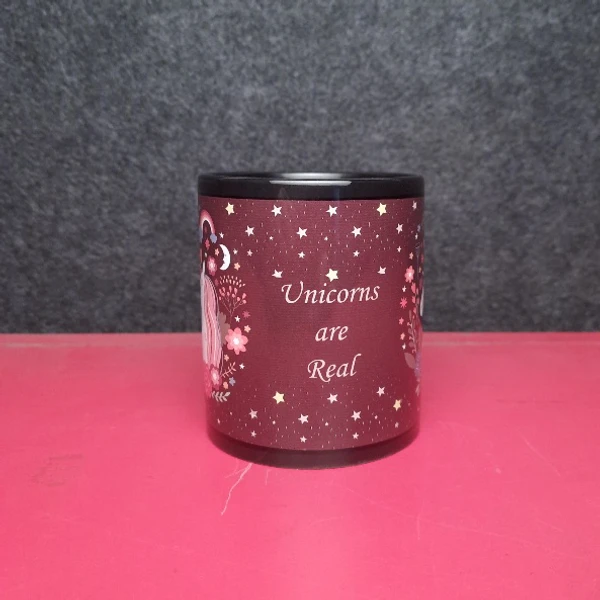 Itsmyway Unicorn Full Black Mug