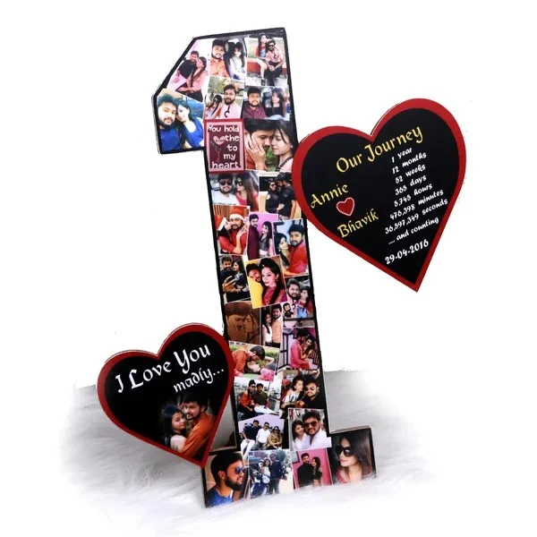 Itsmyway 1st Anniversary Cutout Collage Frame - 12x18