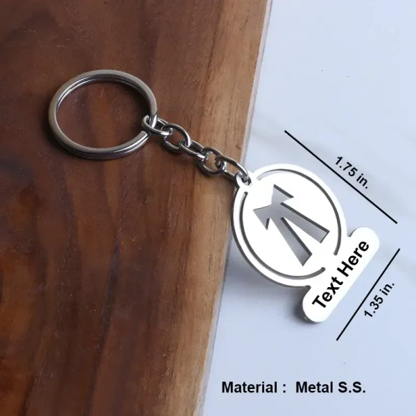 Itsmyway Gift Lawyer/Advocate Personalized Keychain - Stainless Steel Customizable Engraved Key Ring with Names - Best Gift For Advocate (3.5 cm x 4.5 cm, Silver Color)