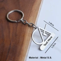 Itsmyway gift Chartered Accountant - CA Personalized Keychain - Stainless Steel Customizable Engraved Key Ring with Names - Best Gift For CA