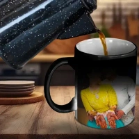 Itsmyway Custom Printed Magic Mug | Black Mug | Gift for every Occasion | 325 ml 