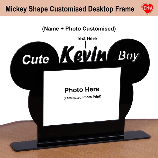 Itsmyway Mickey Shape Exclusive Desktop Frame - 12 x 9 inch