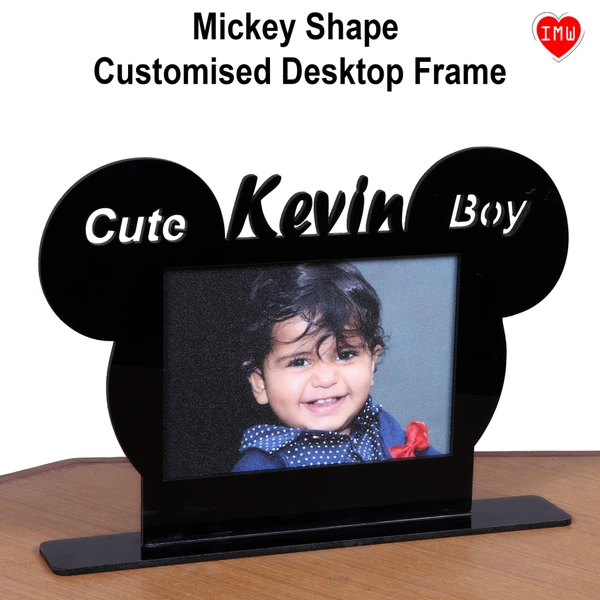 Itsmyway Mickey Shape Exclusive Desktop Frame - 9 x 6 inch.