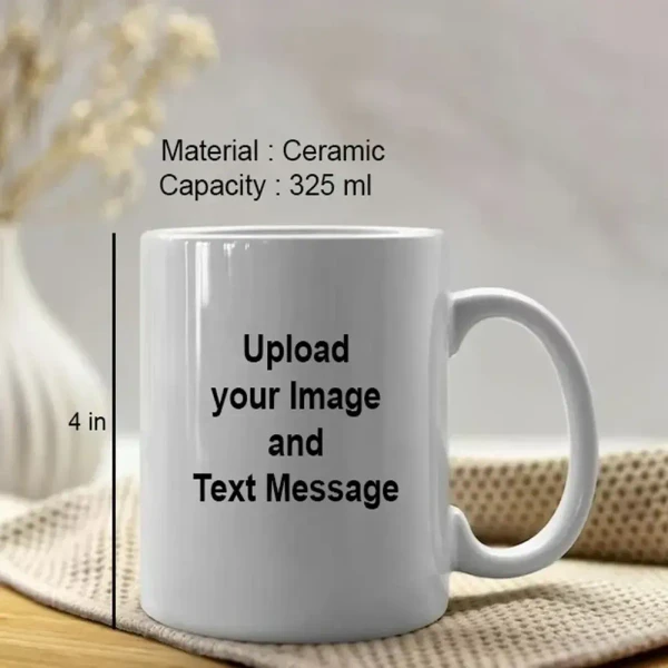 Itsmyway Love You Dad Quote with 3 Pic and Name Regular Cermaic Mug