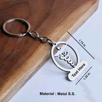 Itsmyway Gift Doctor Personalized Keychain - Stainless Steel Customizable Engraved Key Ring with Names - Best Gift For Doctor (3.5 cm x 4.5 cm, Silver Color)