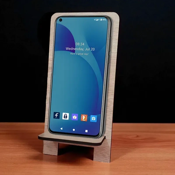 Itsmyway Gift Premium MDF Wooden Mobile Stand Tabletop Portable Mobile Holder