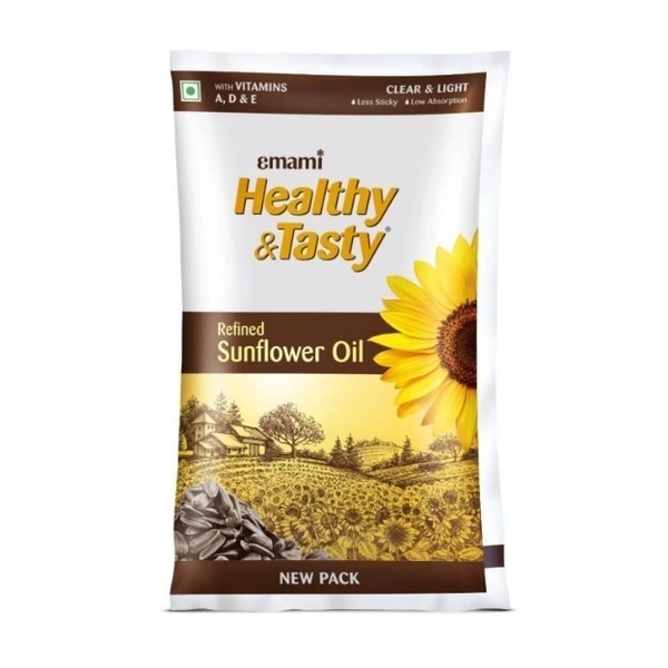 Emami Healthy & Tasty Sunflower Oil -1L - 1L