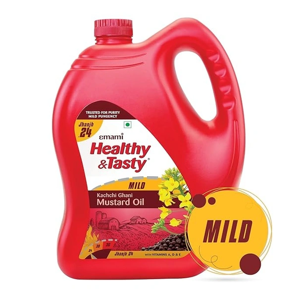 Emami Healthy & Tasty Mustard oil 5L  - 5L