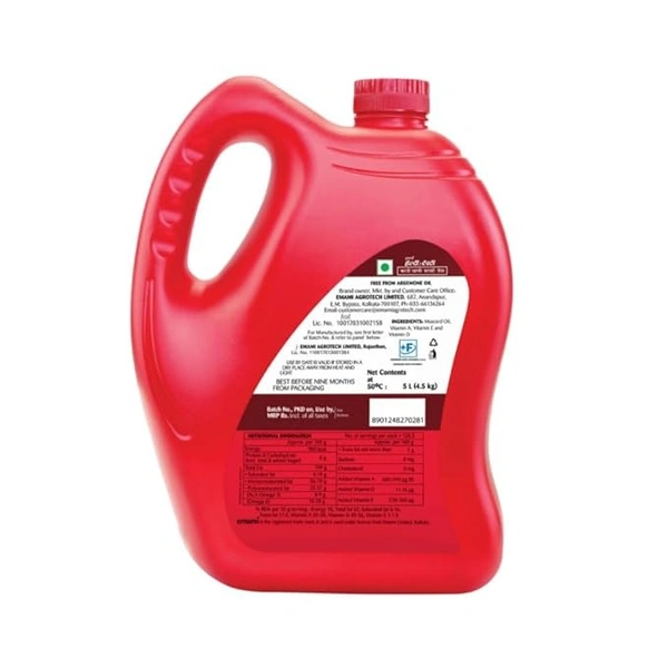 Emami Healthy & Tasty Mustard oil 5L  - 5L