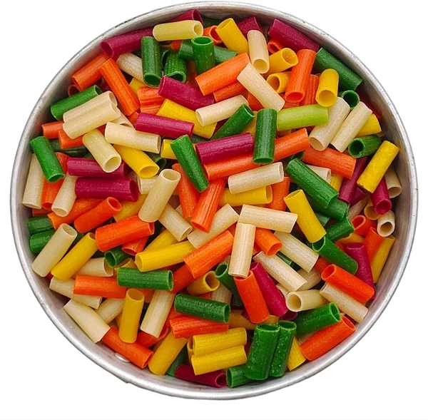 colourful pipe papad