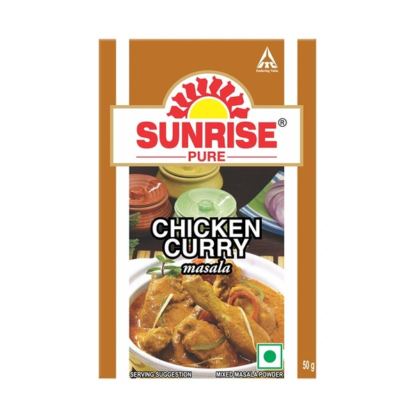 Sunrise Pure Chicken Curry Masala Spice Powder Pouch, 50 g