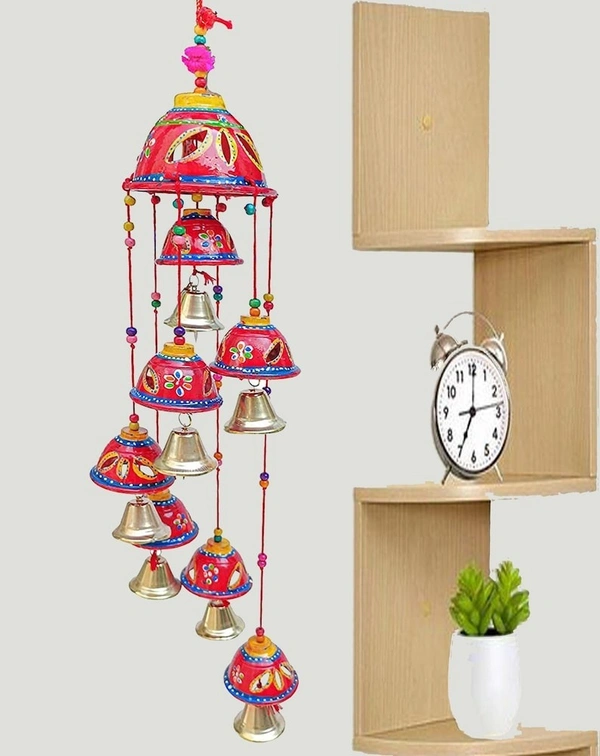 AVYANK Home Decoration bell round Wind Chimes Wall Door Hanging For Balcony toran set of 1 - 