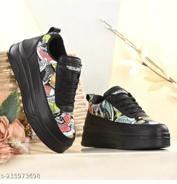Colour Full Sneakers  - Elephant, IND 6