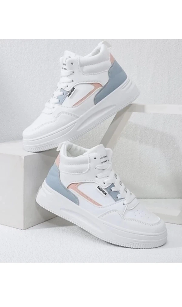 HS  BRAND  Sneakers For Womens And Men's  - White, 5
