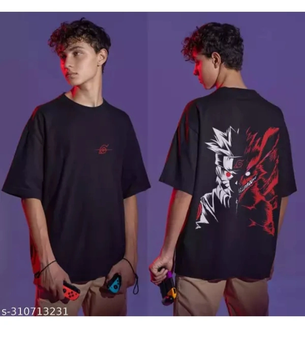 Black Banny Over Siz T-shirt  - Black, Xl