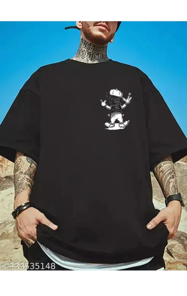 Black Benny Over Size T-shirts  - Black, L