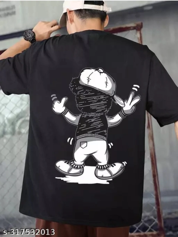 Chill Black Over Size T-shirts  - Black, XL