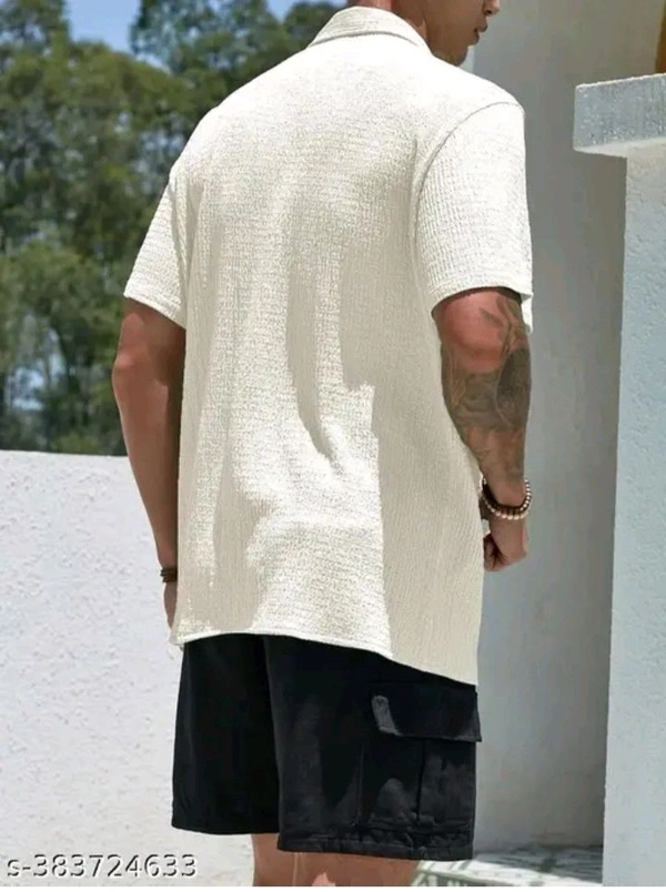 Men's Shirt Cream  - White, M