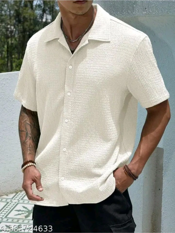 Men's Shirt Cream  - White, XL