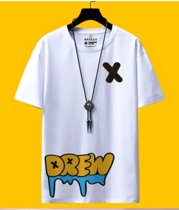 Drk Printed T-shirt  - White, L
